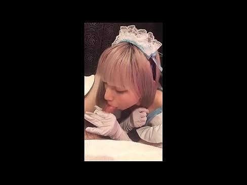 ❤️ Idol Japanese [mayuka], Aṣọ iranṣẹbinrin Faranse, apakan 1, ifefẹfẹ ati fifẹ kuro pẹlu ipara ❤️❌  Ibalopo ﹏